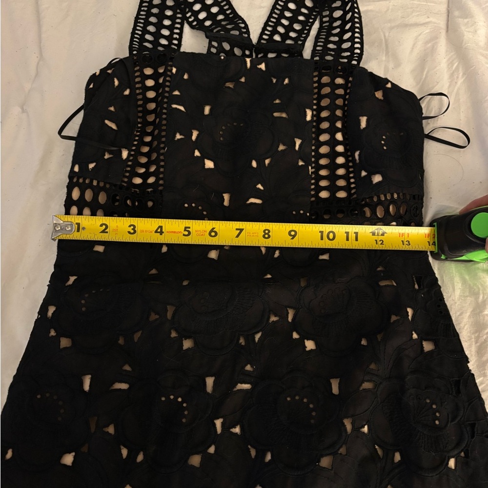JCREW COLLECTION DRESS in Austrian Eyelet - Black, Size 0 - Picture 9 of 9